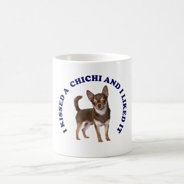 Mug J'ai embrassé un Chihuahua (Centre)