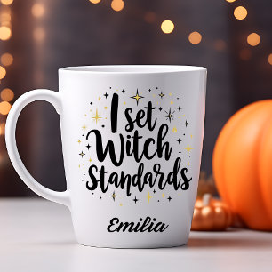 Mug J'ai établi des normes de sorcière drôle coutume H