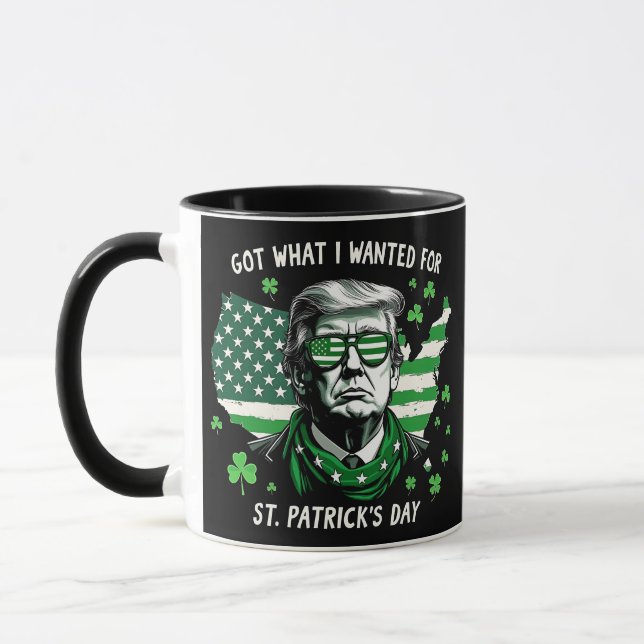 Mug J'ai eu ce que je voulais pour la Saint Patrick's  (Gauche)