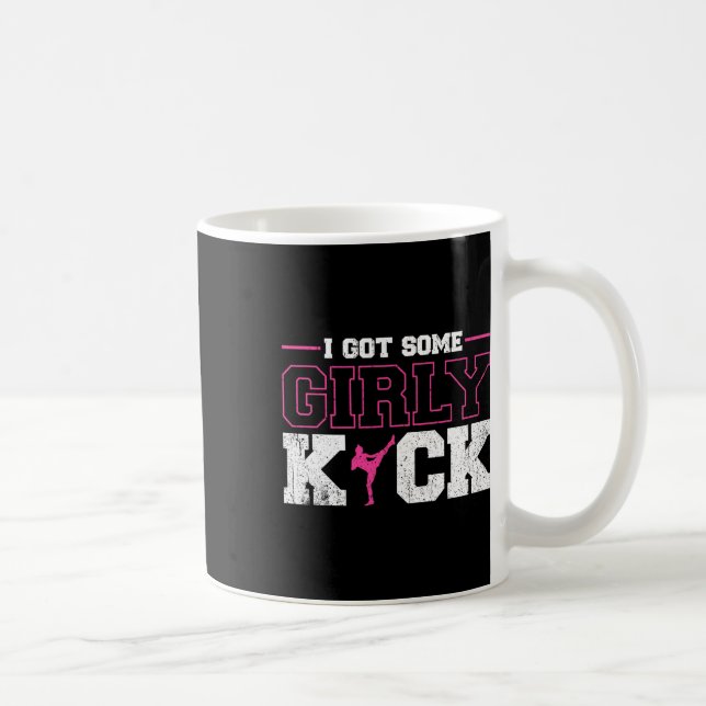 Mug J'ai eu des cours de kickboxing féminin (Droite)