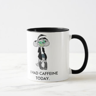 MUG J'AI EU LA CAFÉINE AUJOURD'HUI