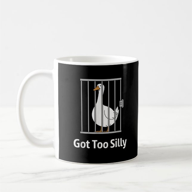 Mug J'ai eu trop bête Humour de jeu d'oies pour l'amou (Gauche)