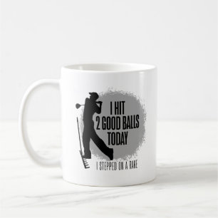 Mug J'ai frappé 2 bonnes balles aujourd'hui - golf drô