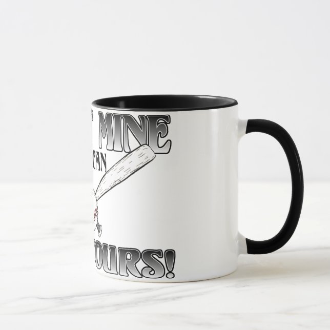 Mug J'Ai Frappé Le Mien....Kick Yours Softball (Droite)