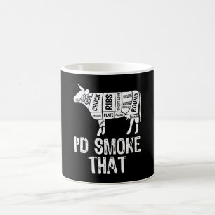 Mug J'Ai Fumé Que Vache BBQ Fumer Grillation Barbecue