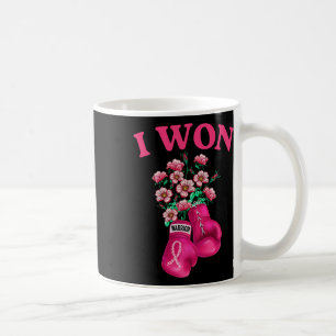 Mug J'Ai Gagné Gants De Boxe Survivor Pink Ribbon Brea