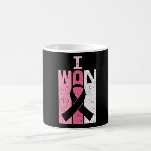 Mug J'ai gagné la sensibilisation au cancer du sein Su