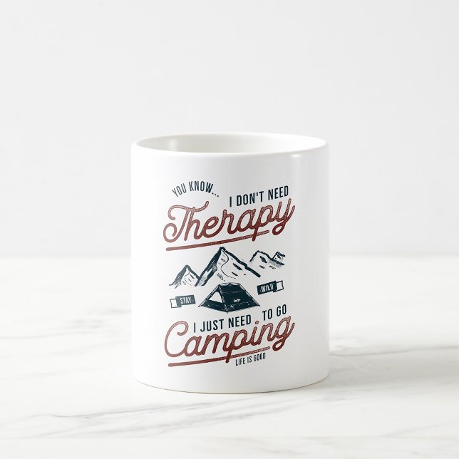 Mug J'ai juste besoin d'aller camper (Créateur téléchargé)