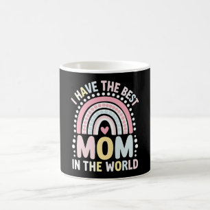 Mug J'Ai La Meilleure Maman Au Monde Boho Rainbow