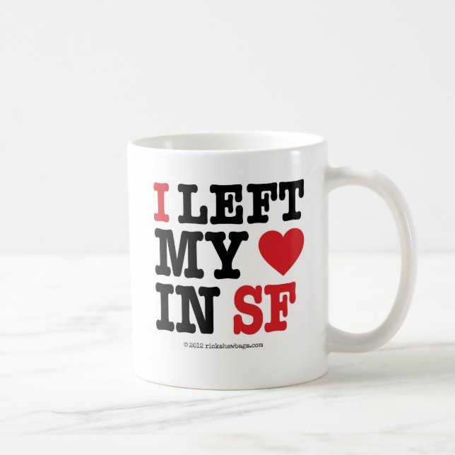 Mug J'ai laissé mon coeur (Droite)