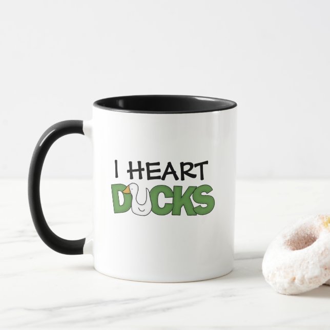 Mug J'ai le coeur des canards (Avec donut)