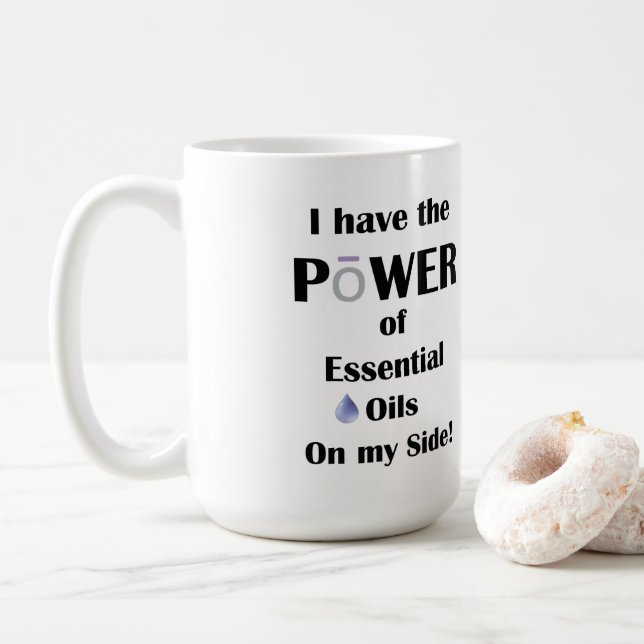 Mug J'ai le pouvoir des huiles essentielles de mon côt (Avec donut)