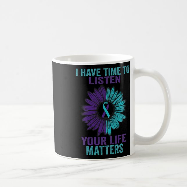 Mug J'Ai Le Temps D'Écouter La Sensibilisation À La Pr (Droite)