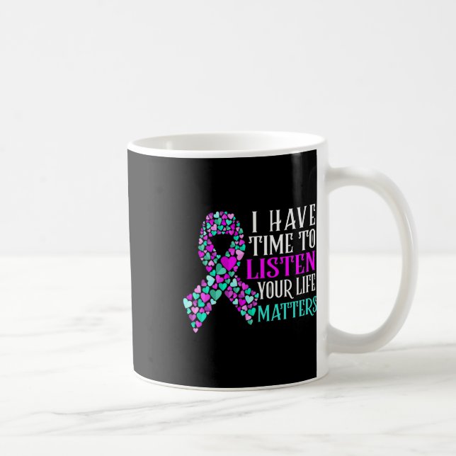Mug J'Ai Le Temps D'Écouter L'Accusé De Suicide En San (Droite)