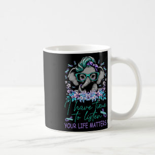 Mug J'Ai Le Temps D'Écouter Problèmes De Vie Suicide