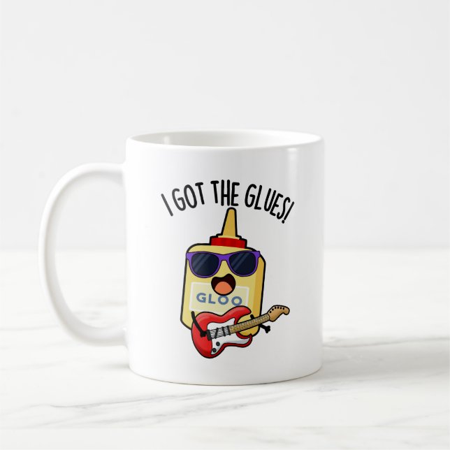 Mug J'ai les colles Blues drôle Pun  (Gauche)
