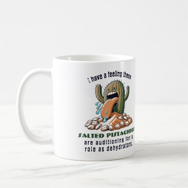 Mug J'ai l'impression que ces pistaches salées sont vé (Gauche)