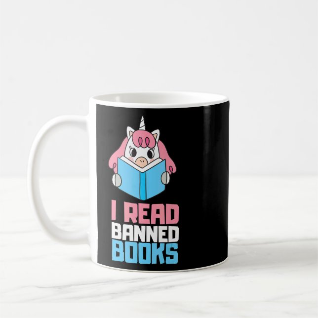 Mug J'Ai Lu Banned Books Reader Bookworm (Gauche)