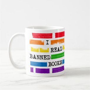 Mug J'Ai Lu Les Livres Interdits Rainbow Redacted