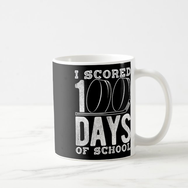 Mug J'ai marqué 100 jours de hockey à l'école  (Droite)