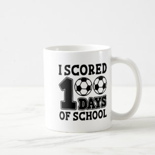 Mug J'ai marqué 100 jours d'école de football pour enf