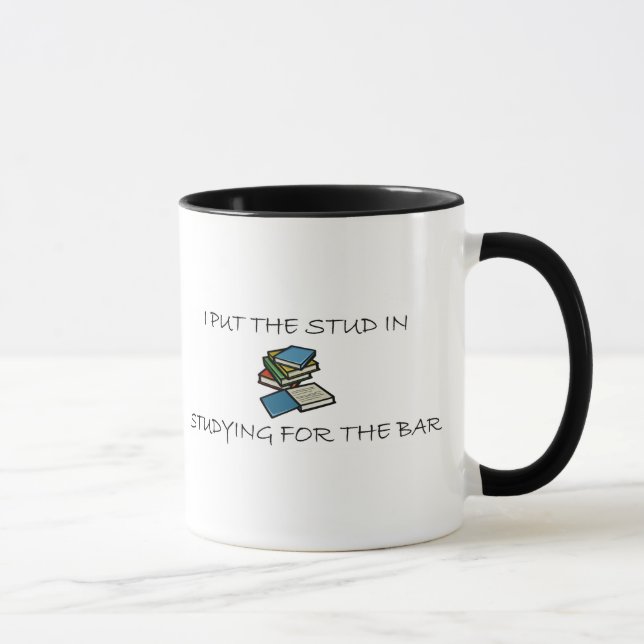 Mug J'ai mis le goujon dans l'étude pour la barre (Droite)