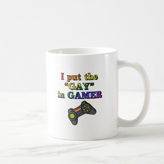 Mug J'ai mis l'HOMOSEXUEL dans le Gamer (Droite)