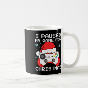 Mug J'ai mis mon jeu en pause pour Noël Rétro Gamer Je