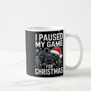 Mug J'ai mis mon jeu en pause pour Noël Vidéo Joueur d
