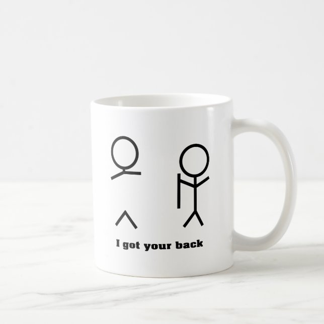 Mug J'ai obtenu votre dos (Droite)