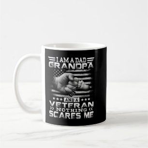 Mug J'ai Papa Grandpa et Vétéran Nothing scares
