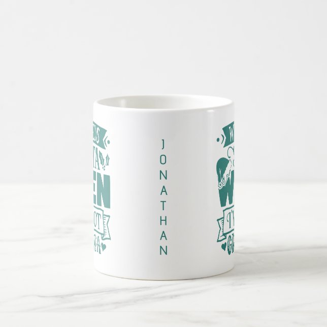 Mug J'ai Papi - Nom personnalisé - Papi (Centre)