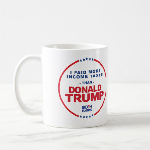 Mug J'ai payé plus d'impôts que Donald Trump