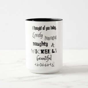 Mug J'ai pensé à vous aujourd'hui. Belles pensées