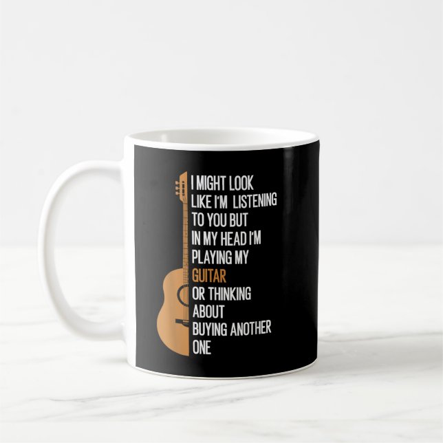 Mug J'ai peut-être l'air de vous écouter, mais dans mo (Gauche)