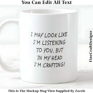 Mug J'Ai Peut-Être L'Air D'Écouter 047 Craft De Nouvea