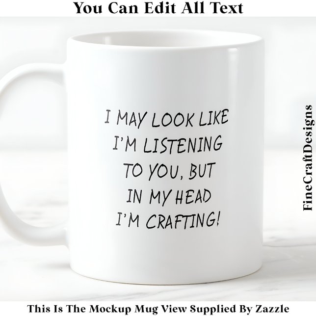 Mug J'Ai Peut-Être L'Air D'Écouter 047 Craft De Nouvea (Créateur téléchargé)
