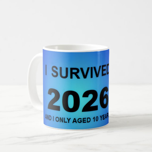 Mug J'ai survécu 2026 (Devant gauche)