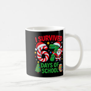 Mug J'ai survécu 67 jours de l'école Canne de bonbon d