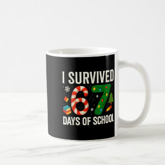 Mug J'ai survécu 67 jours de Noël à l'école Rouge Carr