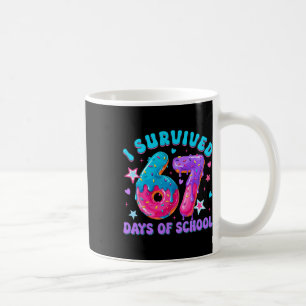Mug J'ai survécu 67 jours d'école Donut Drip Garçon Fi