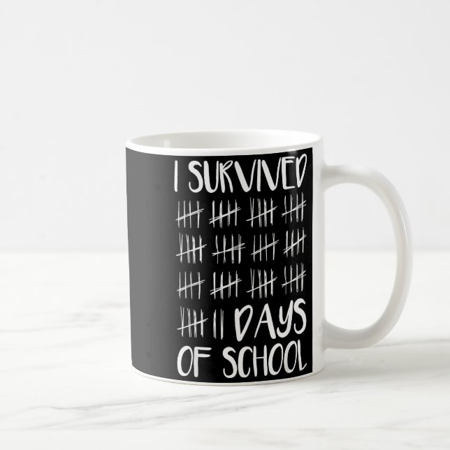 Mug J'ai survécu 67 jours d'école drôle 67 mème total  (Droite)