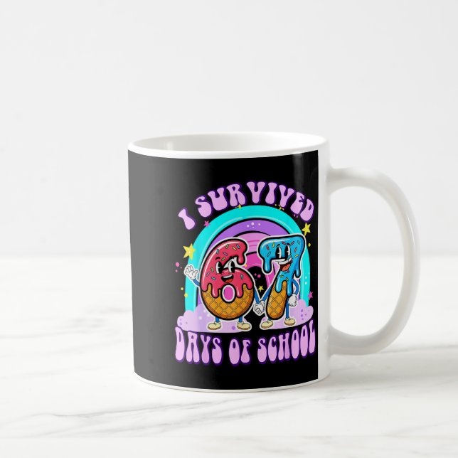 Mug J'ai survécu 67 jours d'école drôle 67 professeurs (Droite)