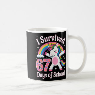 Mug J'ai survécu 67 jours d'école drôle 67 professeurs