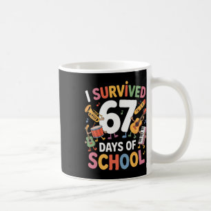 Mug J'ai survécu 67 jours d'école - Enseignants Élèves