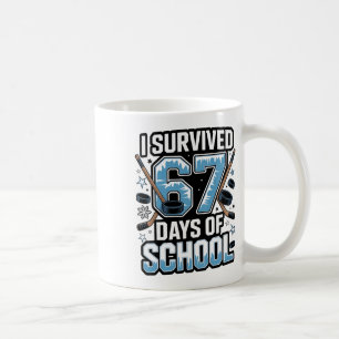 Mug J'ai survécu 67 jours d'école - Enseignants Élèves