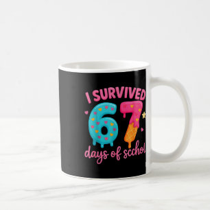Mug J'ai survécu 67 jours d'école Enseignants Élèves _