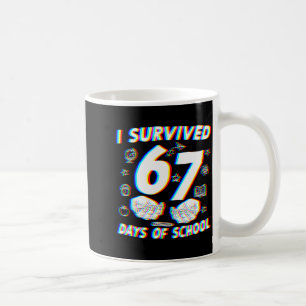 Mug J'ai survécu 67 jours d'école garçons filles profe