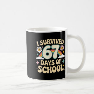 Mug J'ai survécu 67 jours d'école Prof de maths drôle
