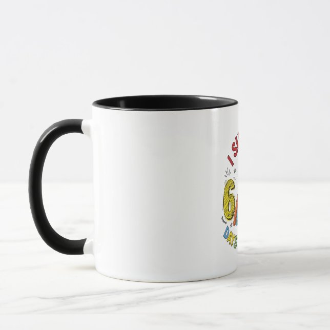 Mug J'ai survécu 6 7 jours d'école 100ème jour d'école (Gauche)